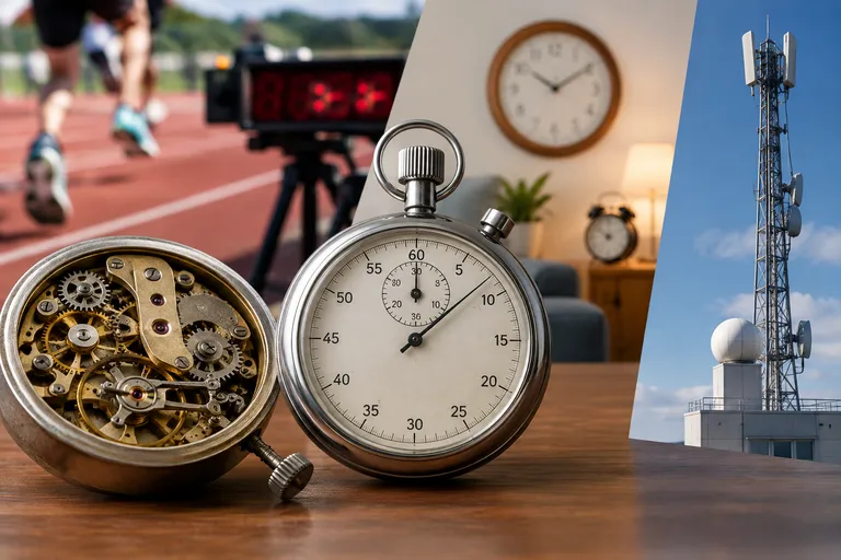 Tijd meten en tijd tonen: van stopwatch tot radiografische klok Tijd meten en tijd tonen: van stopwatch tot radiografische klok